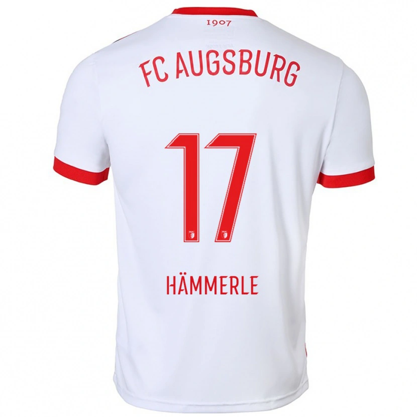Danxen Kinder Mauro Hämmerle #17 Weiß Rot Heimtrikot Trikot 2025/26 T-Shirt