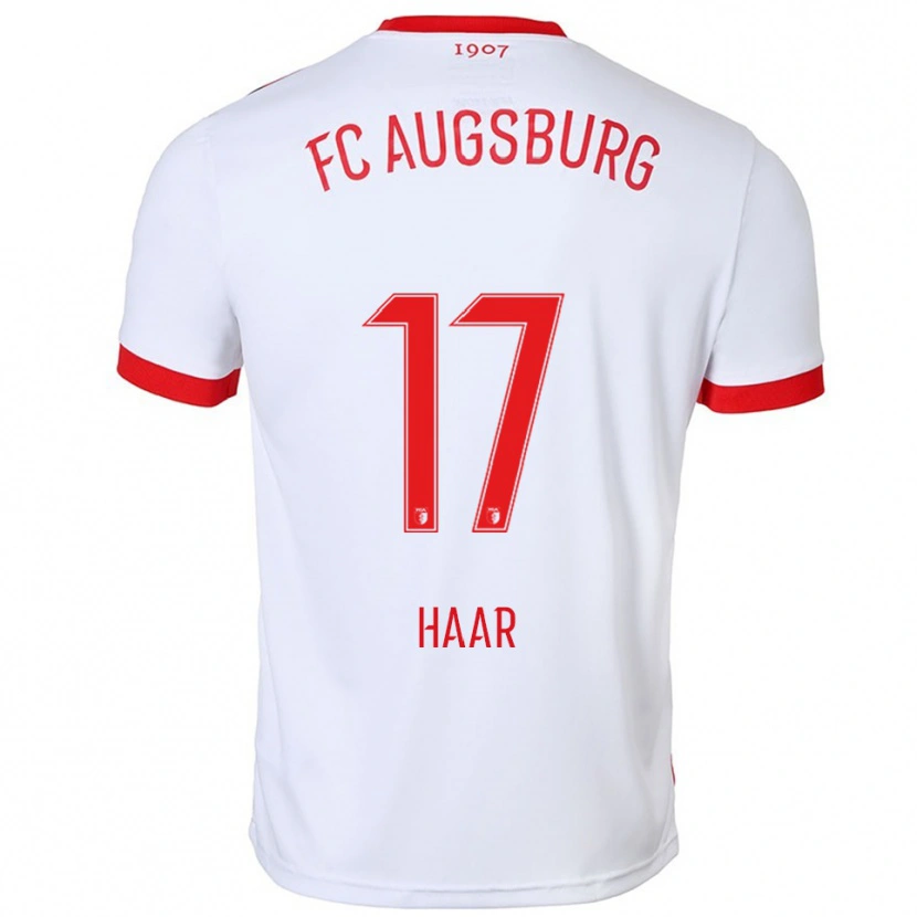 Danxen Kinder David Haar #17 Weiß Rot Heimtrikot Trikot 2025/26 T-Shirt