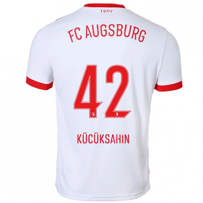 Danxen Kinder Mahmut Kücüksahin #42 Weiß Rot Heimtrikot Trikot 2025/26 T-Shirt
