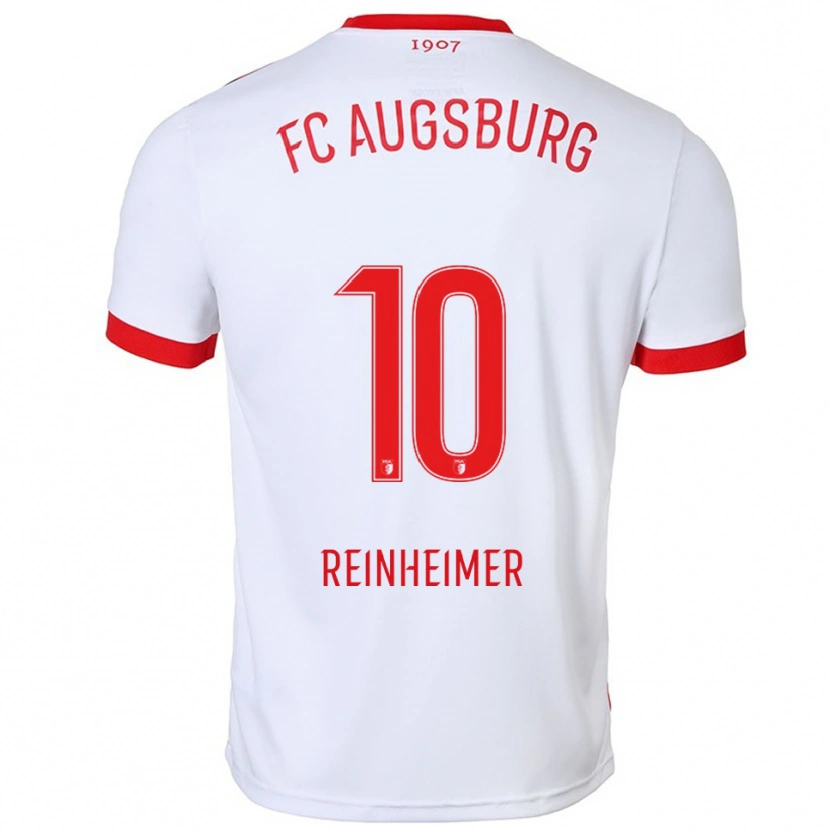 Danxen Kinder Pirmin Reinheimer #10 Weiß Rot Heimtrikot Trikot 2025/26 T-Shirt
