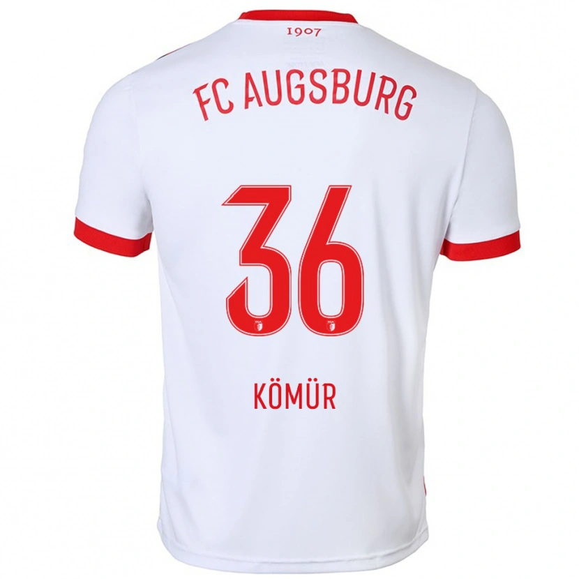 Danxen Kinder Mert Kömür #36 Weiß Rot Heimtrikot Trikot 2025/26 T-Shirt