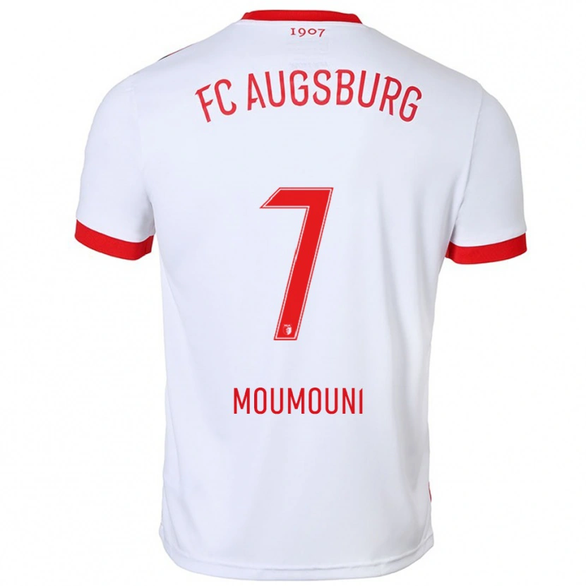 Danxen Kinder Faris Moumouni #7 Weiß Rot Heimtrikot Trikot 2025/26 T-Shirt