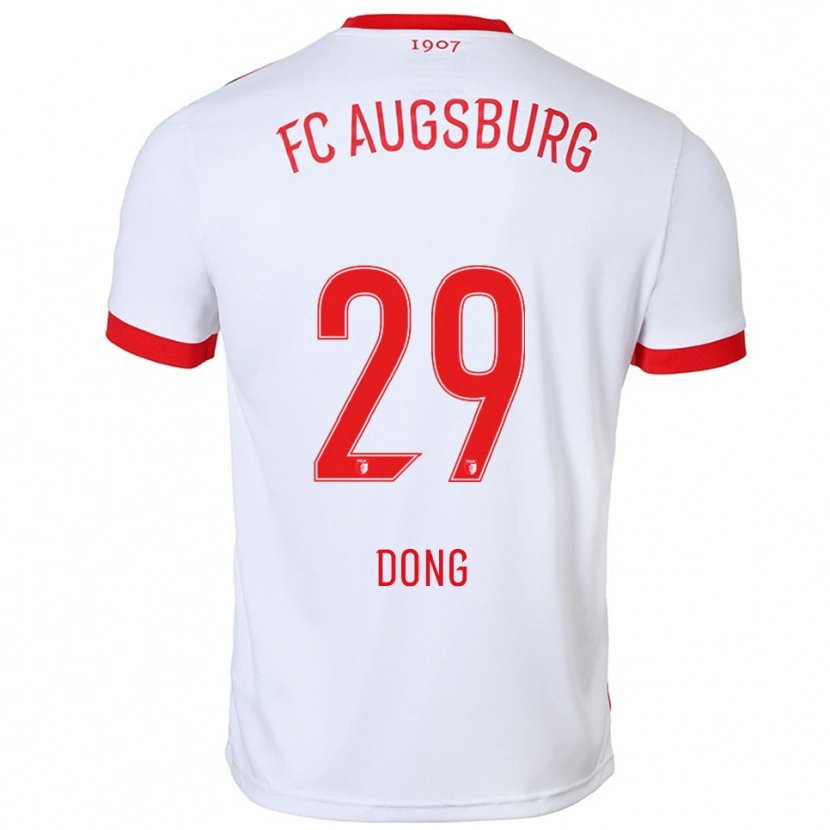Danxen Kinder Kyliane Dong #29 Weiß Rot Heimtrikot Trikot 2025/26 T-Shirt