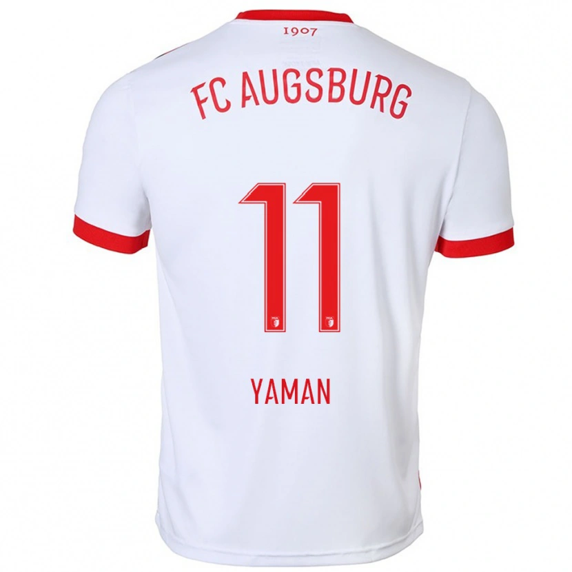 Danxen Kinder Kerim Yaman #11 Weiß Rot Heimtrikot Trikot 2025/26 T-Shirt