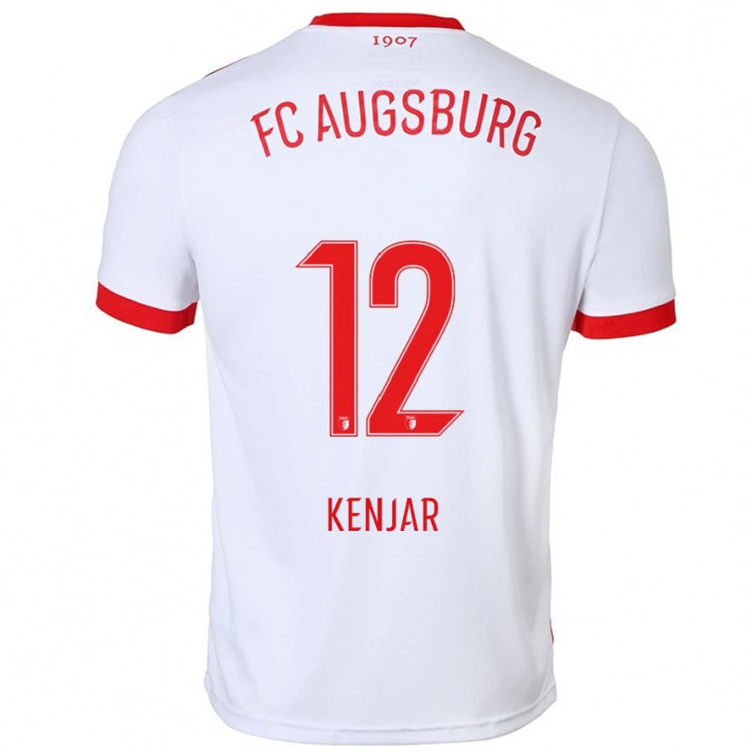 Danxen Kinder Alen Kenjar #12 Weiß Rot Heimtrikot Trikot 2025/26 T-Shirt