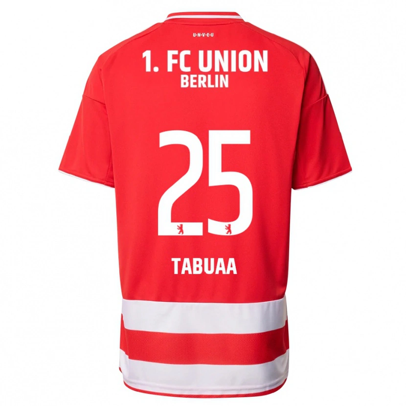 Danxen Kinder Stephen Tabuaa #25 Rot Weiß Heimtrikot Trikot 2025/26 T-Shirt