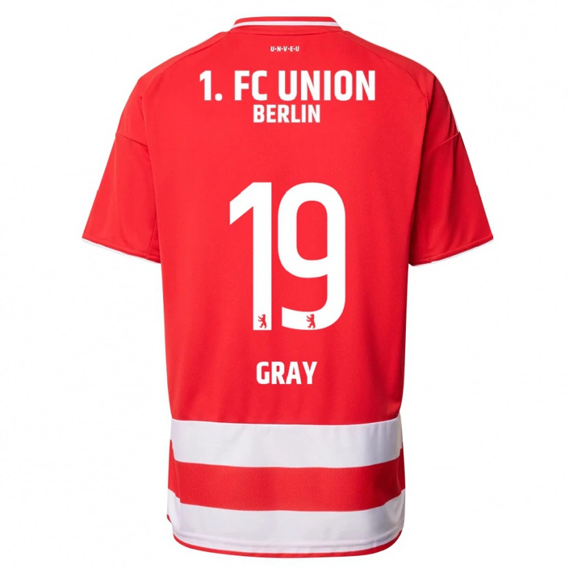 Danxen Kinder Mekhi Gray #19 Rot Weiß Heimtrikot Trikot 2025/26 T-Shirt