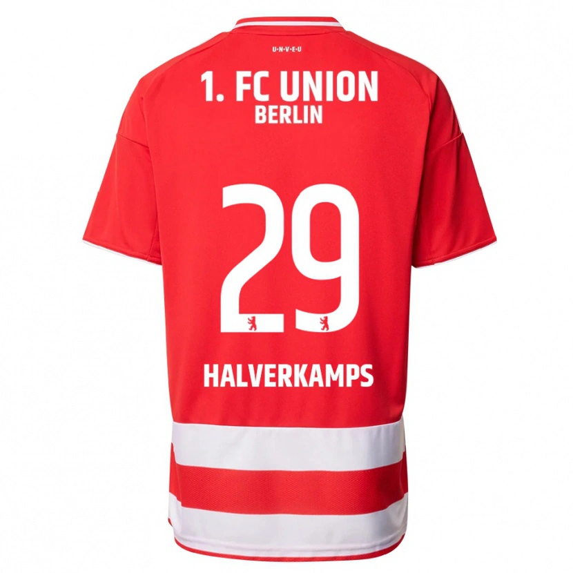 Danxen Kinder Antonia Halverkamps #29 Rot Weiß Heimtrikot Trikot 2025/26 T-Shirt