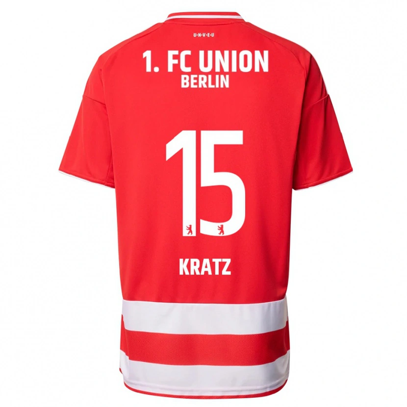 Danxen Kinder Hannah Kratz #15 Rot Weiß Heimtrikot Trikot 2025/26 T-Shirt