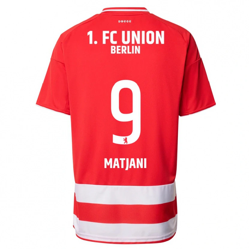 Danxen Kinder Francesco Matjani #9 Rot Weiß Heimtrikot Trikot 2025/26 T-Shirt