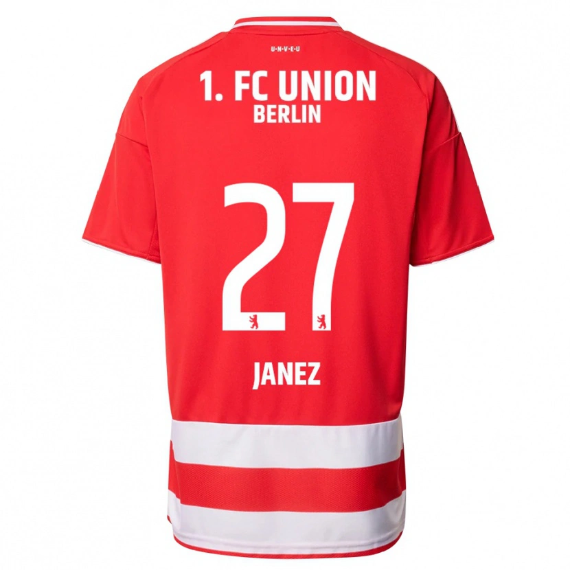 Danxen Kinder Korina Janež #27 Rot Weiß Heimtrikot Trikot 2025/26 T-Shirt