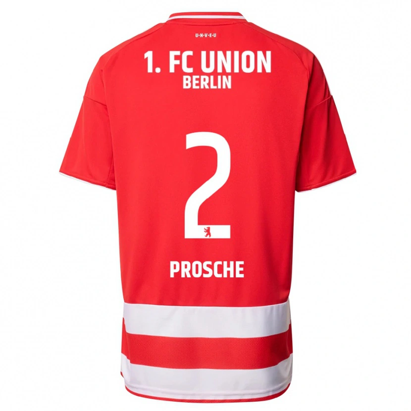 Danxen Kinder Leon Prosche #2 Rot Weiß Heimtrikot Trikot 2025/26 T-Shirt