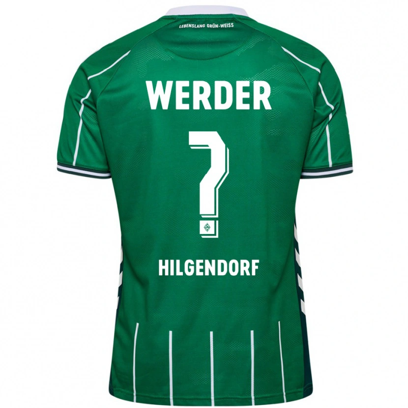 Danxen Kinder Ole Hilgendorf #0 Grün Weiß Heimtrikot Trikot 2025/26 T-Shirt