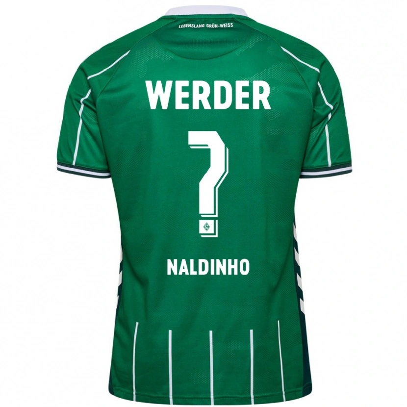 Danxen Kinder Naldinho #0 Grün Weiß Heimtrikot Trikot 2025/26 T-Shirt