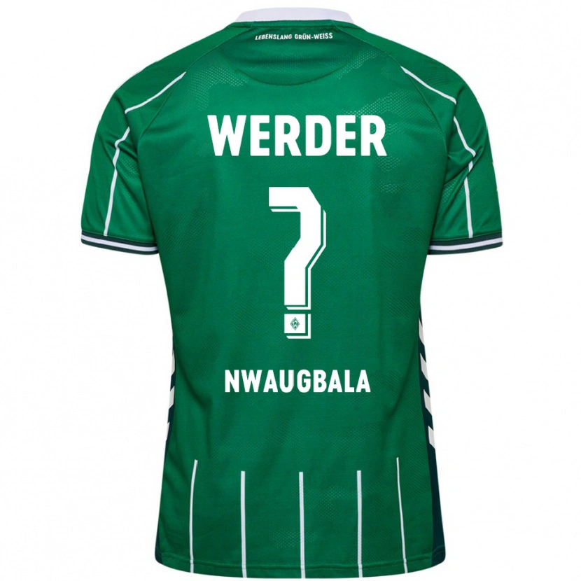 Danxen Kinder Kevin Nwaugbala #0 Grün Weiß Heimtrikot Trikot 2025/26 T-Shirt