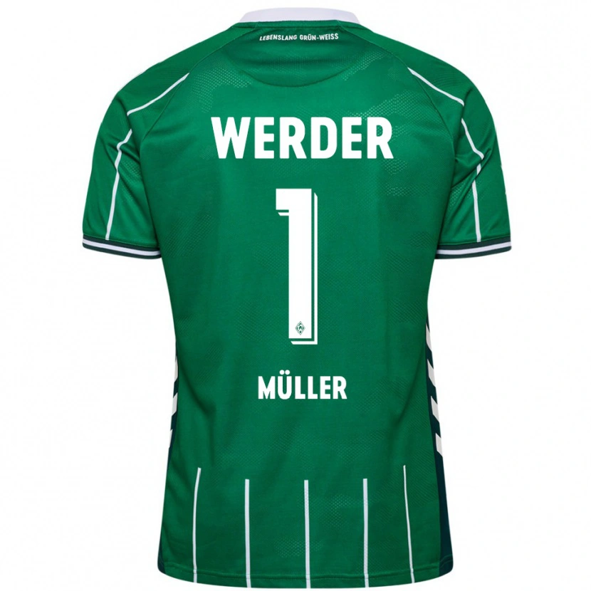 Danxen Kinder Vincent Müller #1 Grün Weiß Heimtrikot Trikot 2025/26 T-Shirt