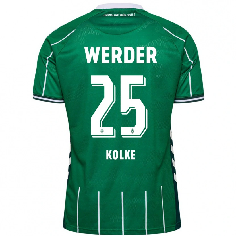 Danxen Kinder Markus Kolke #25 Grün Weiß Heimtrikot Trikot 2025/26 T-Shirt