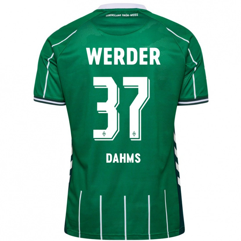 Danxen Kinder Lena Dahms #37 Grün Weiß Heimtrikot Trikot 2025/26 T-Shirt