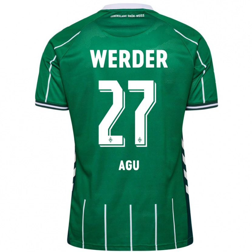 Danxen Kinder Felix Agu #27 Grün Weiß Heimtrikot Trikot 2025/26 T-Shirt