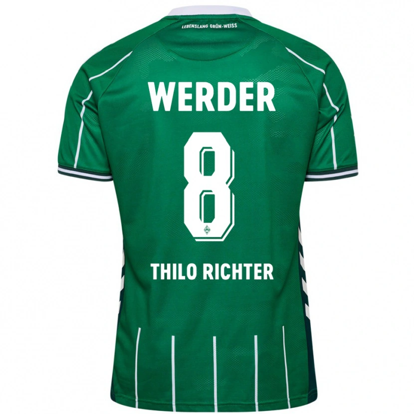 Danxen Kinder Jasper Thilo Richter #8 Grün Weiß Heimtrikot Trikot 2025/26 T-Shirt