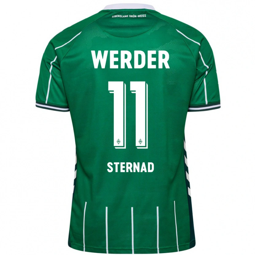 Danxen Kinder Maja Sternad #11 Grün Weiß Heimtrikot Trikot 2025/26 T-Shirt