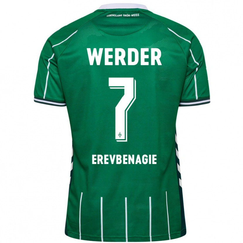 Danxen Kinder Paul Erevbenagie #7 Grün Weiß Heimtrikot Trikot 2025/26 T-Shirt