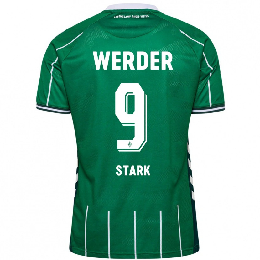 Danxen Kinder Christian Stark #9 Grün Weiß Heimtrikot Trikot 2025/26 T-Shirt