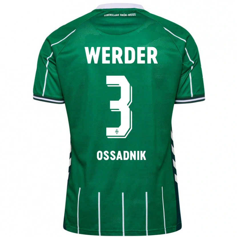 Danxen Kinder Jannes Ossadnik #3 Grün Weiß Heimtrikot Trikot 2025/26 T-Shirt