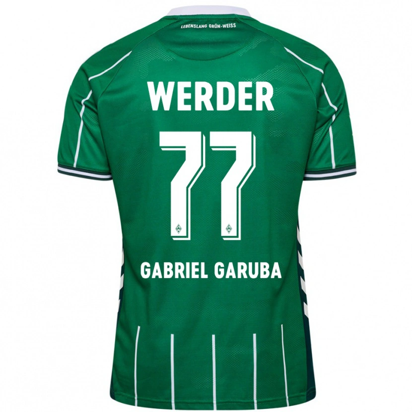Danxen Kinder Najib Gabriel Garuba #77 Grün Weiß Heimtrikot Trikot 2025/26 T-Shirt