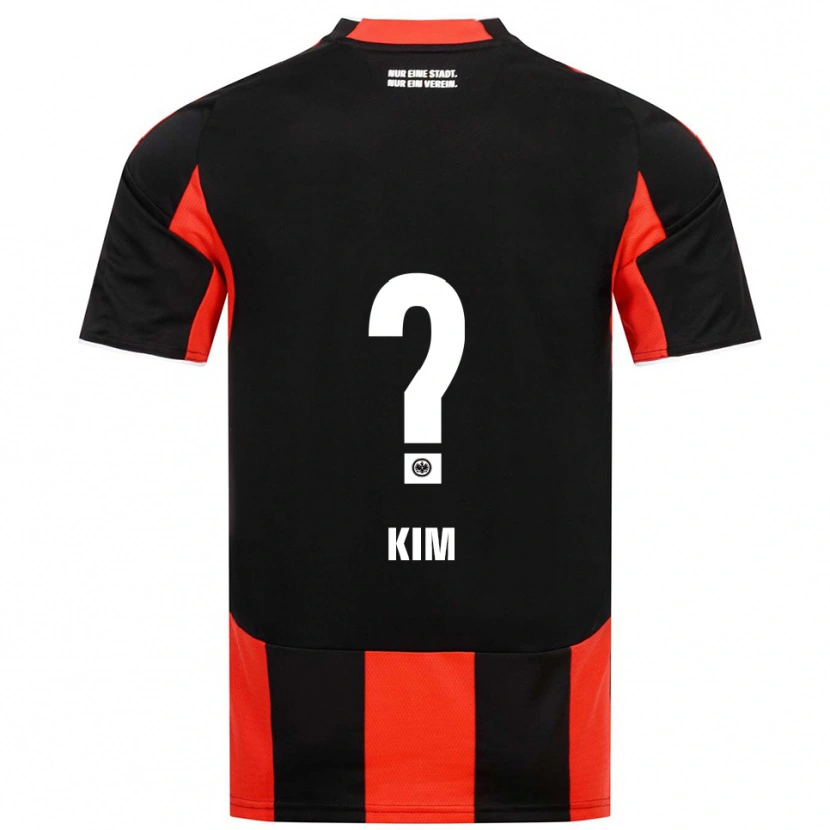 Danxen Kinder Junhyung Kim #0 Schwarz Rot Heimtrikot Trikot 2025/26 T-Shirt