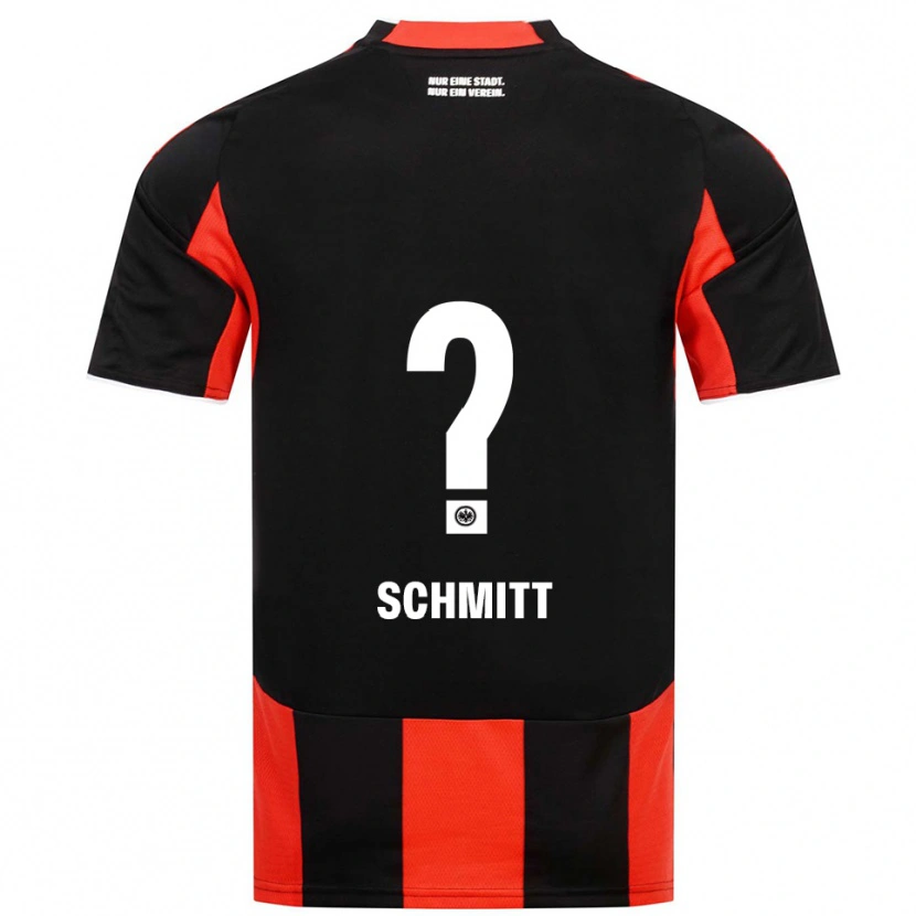 Danxen Kinder Jonathan Schmitt #0 Schwarz Rot Heimtrikot Trikot 2025/26 T-Shirt