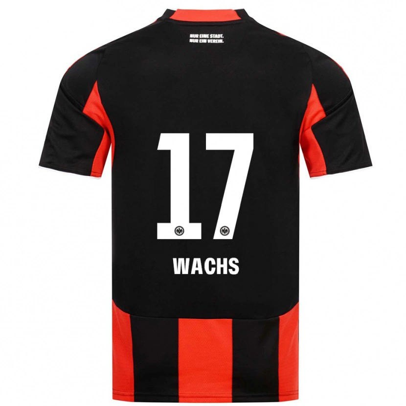 Danxen Kinder Marc Wachs #17 Schwarz Rot Heimtrikot Trikot 2025/26 T-Shirt