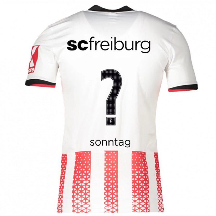 Danxen Kinder Noa Sonntag #0 Weiß Rot Heimtrikot Trikot 2025/26 T-Shirt