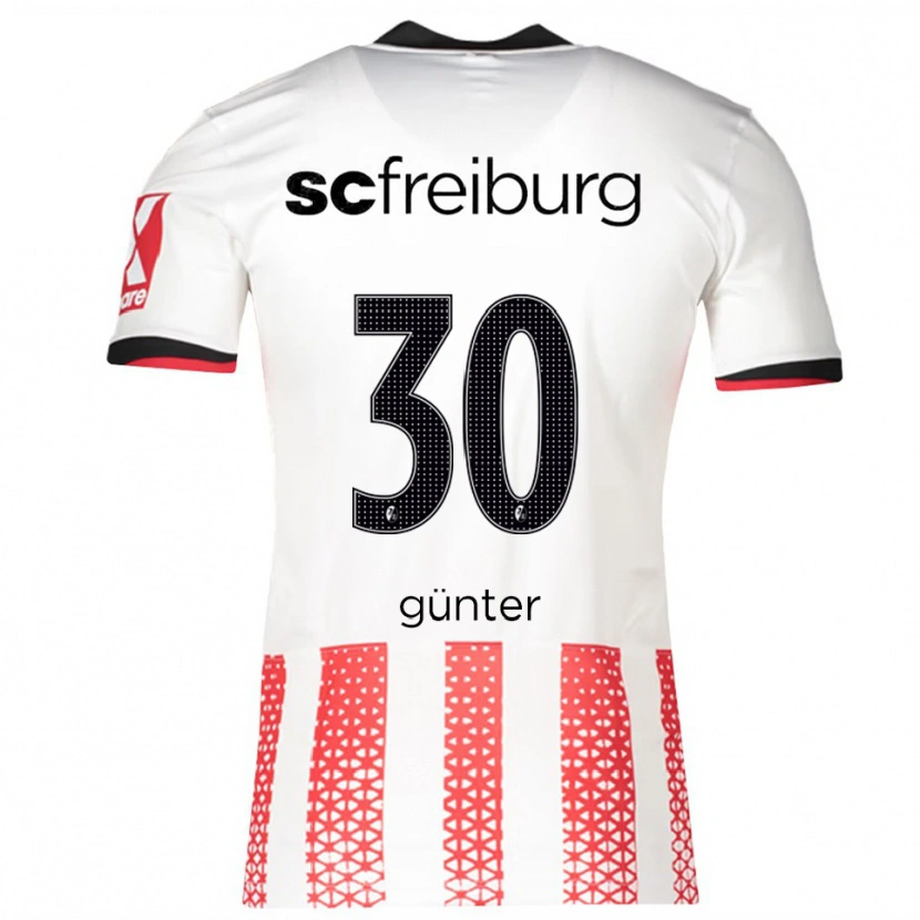 Danxen Kinder Christian Günter #30 Weiß Rot Heimtrikot Trikot 2025/26 T-Shirt