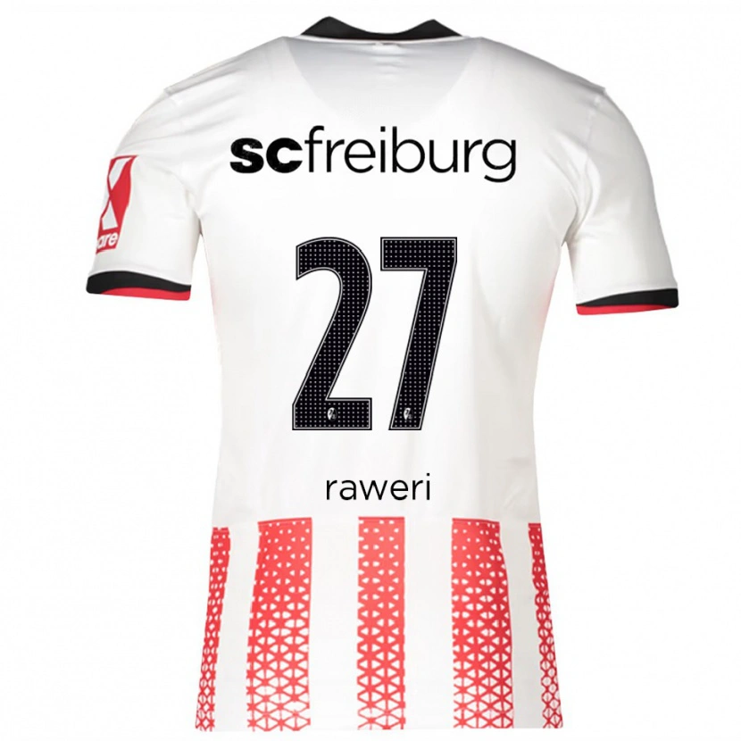 Danxen Kinder Krish Raweri #27 Weiß Rot Heimtrikot Trikot 2025/26 T-Shirt