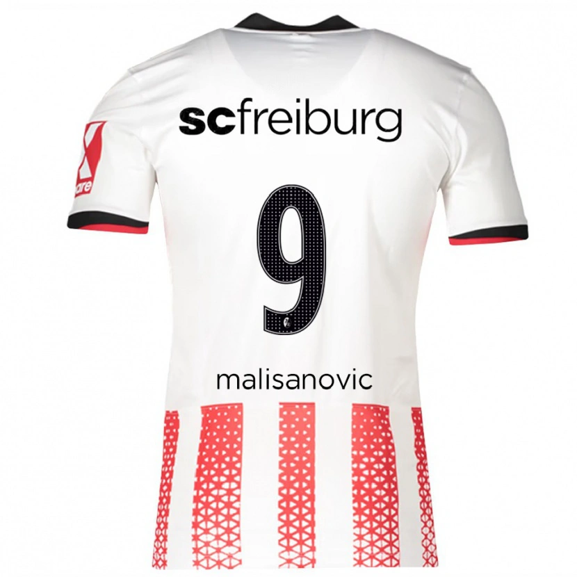 Danxen Kinder Darko Malisanovic #9 Weiß Rot Heimtrikot Trikot 2025/26 T-Shirt