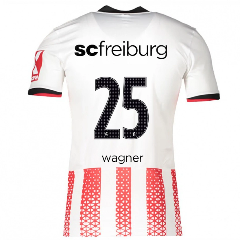 Danxen Kinder Noah Wagner #25 Weiß Rot Heimtrikot Trikot 2025/26 T-Shirt