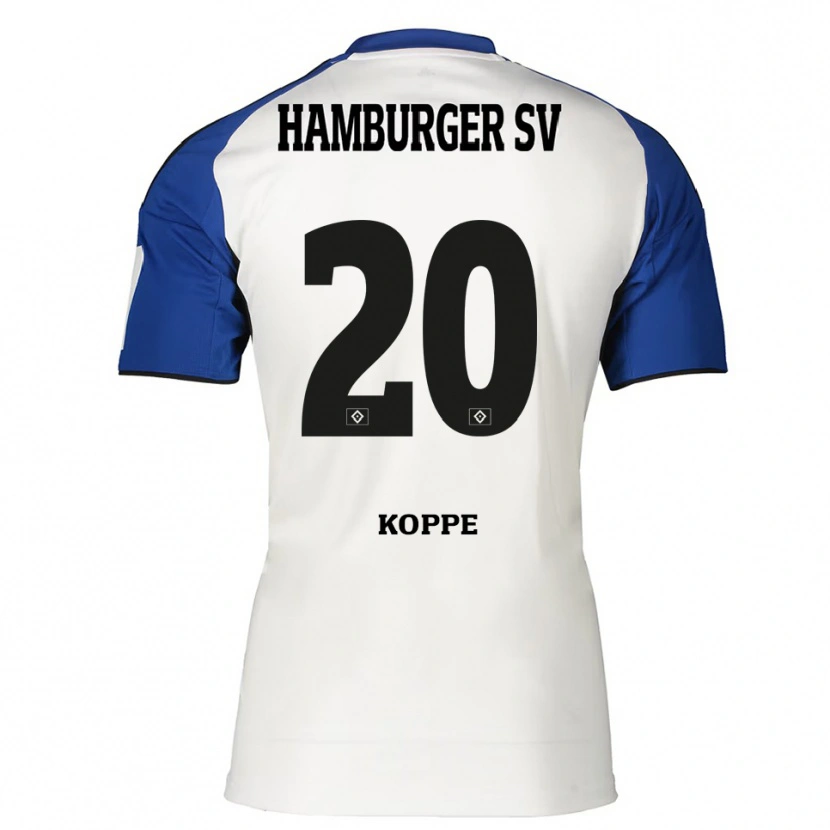 Danxen Kinder Katharina Köppe #20 Weiß Blau Heimtrikot Trikot 2025/26 T-Shirt