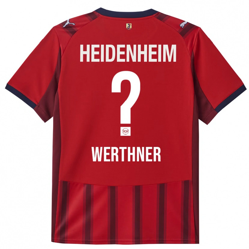 Danxen Kinder Loretta Werthner #0 Rot Marineblau Heimtrikot Trikot 2025/26 T-Shirt