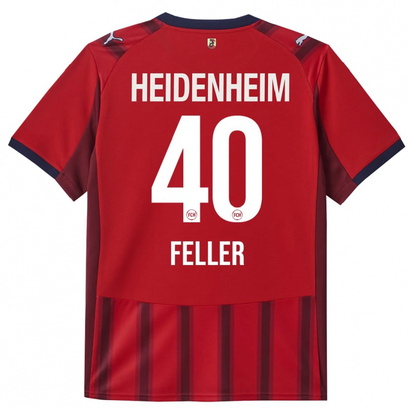 Danxen Kinder Frank Feller #40 Rot Marineblau Heimtrikot Trikot 2025/26 T-Shirt
