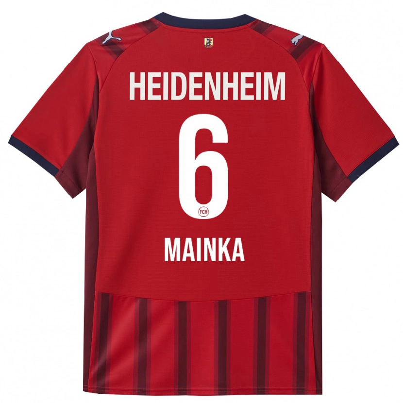Danxen Kinder Patrick Mainka #6 Rot Marineblau Heimtrikot Trikot 2025/26 T-Shirt