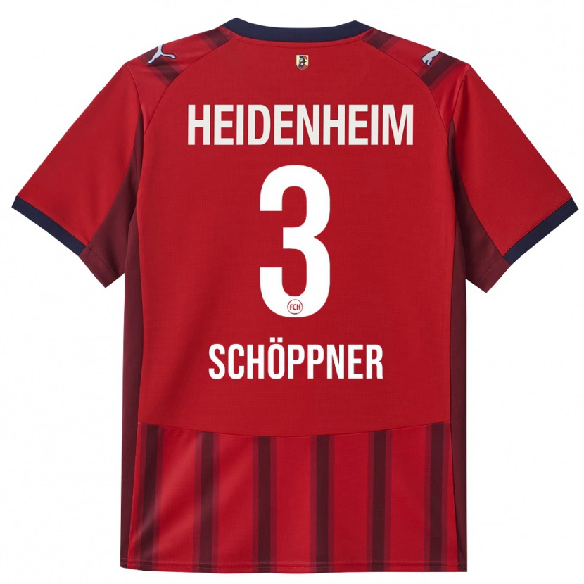 Danxen Kinder Jan Schöppner #3 Rot Marineblau Heimtrikot Trikot 2025/26 T-Shirt