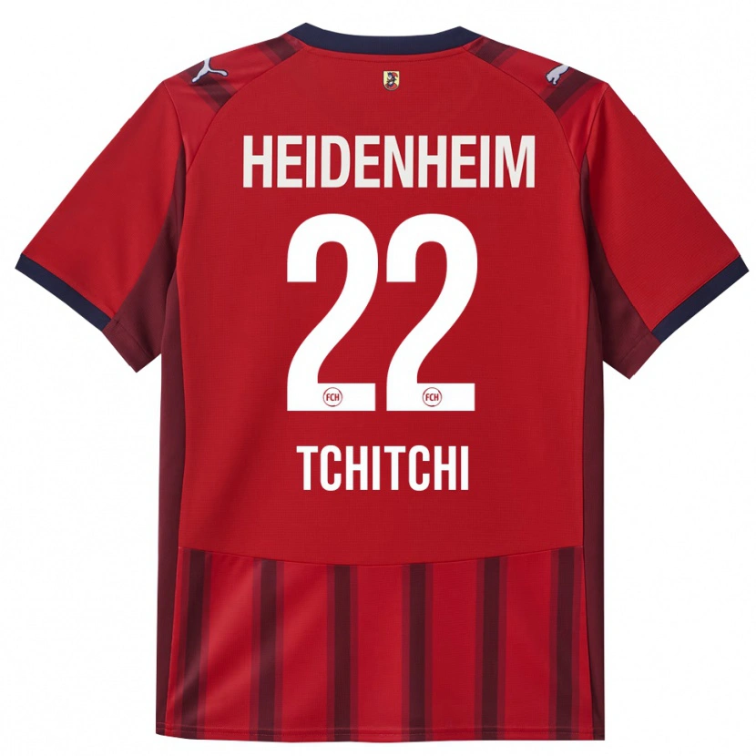 Danxen Kinder Dahrel Tchitchi #22 Rot Marineblau Heimtrikot Trikot 2025/26 T-Shirt