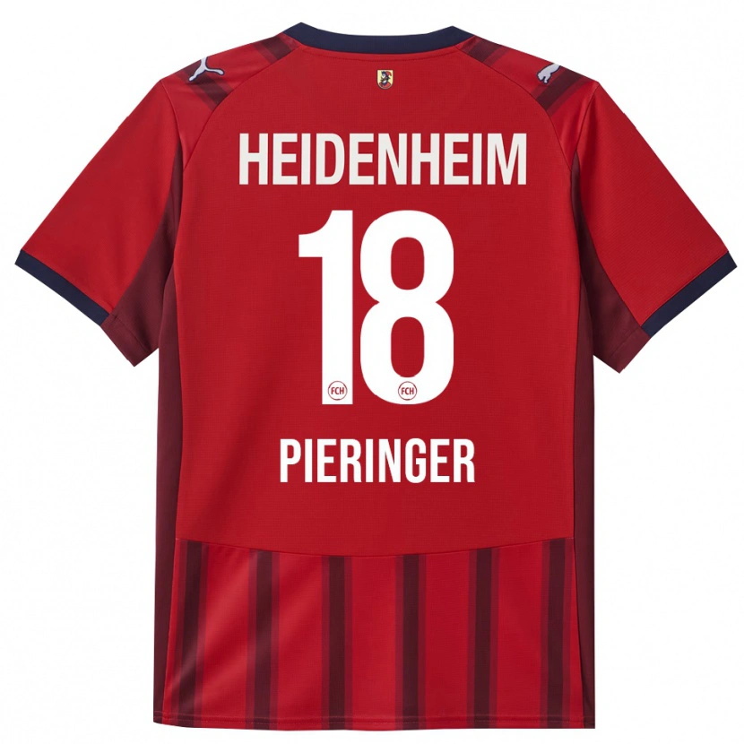 Danxen Kinder Marvin Pieringer #18 Rot Marineblau Heimtrikot Trikot 2025/26 T-Shirt