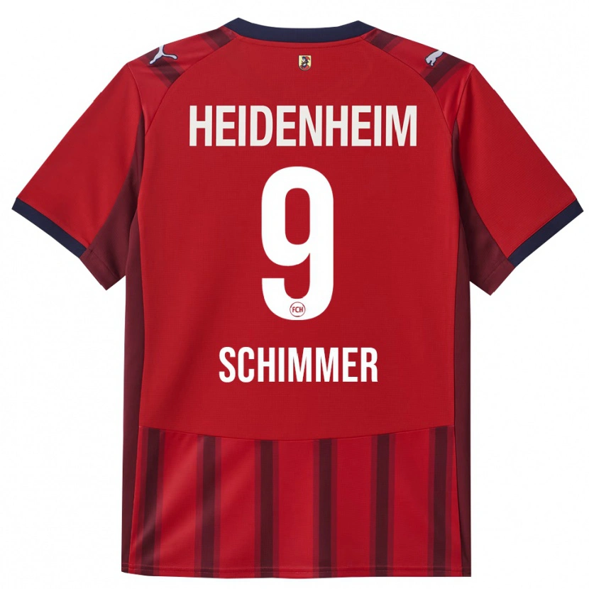Danxen Kinder Stefan Schimmer #9 Rot Marineblau Heimtrikot Trikot 2025/26 T-Shirt