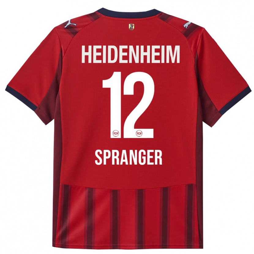 Danxen Kinder Luke Spranger #12 Rot Marineblau Heimtrikot Trikot 2025/26 T-Shirt