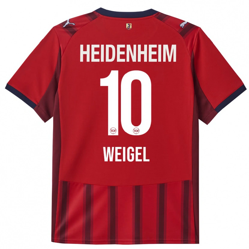 Danxen Kinder Tobias Weigel #10 Rot Marineblau Heimtrikot Trikot 2025/26 T-Shirt