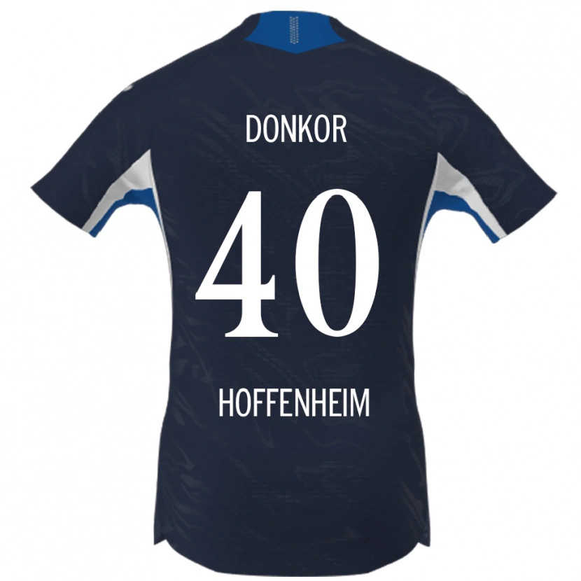 Danxen Kinder Denis Donkor #40 Marineblau Weiß Heimtrikot Trikot 2025/26 T-Shirt