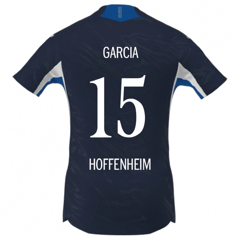 Danxen Kinder Marta Cazalla Garcia #15 Marineblau Weiß Heimtrikot Trikot 2025/26 T-Shirt