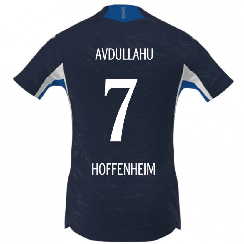 Danxen Kinder Leon Avdullahu #7 Marineblau Weiß Heimtrikot Trikot 2025/26 T-Shirt
